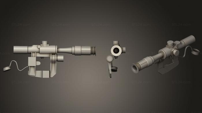 Weapon (PSO 1 Sniper Scope, WPN_0168) 3D models for cnc